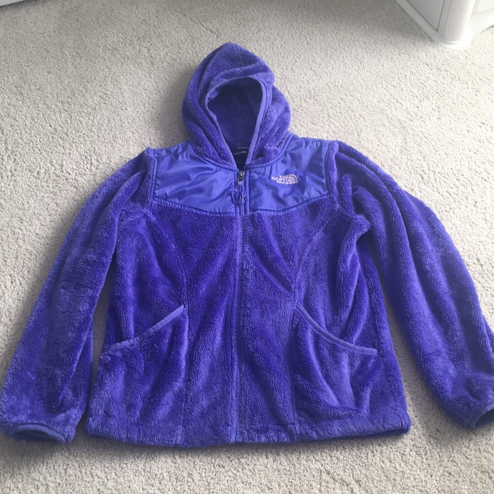 Used purple north face jacket